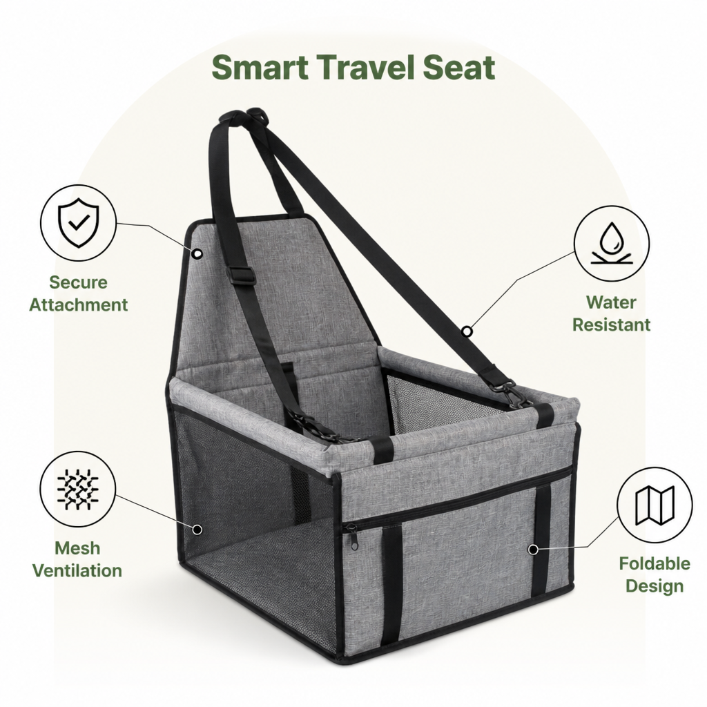DogBedHouse Waterproof Foldable Car Seat Hammock