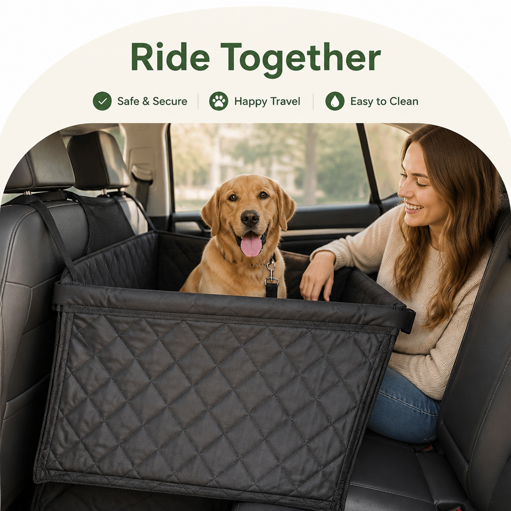 DogBedHouse Waterproof Foldable Mesh-Sided Car Seat Hammock