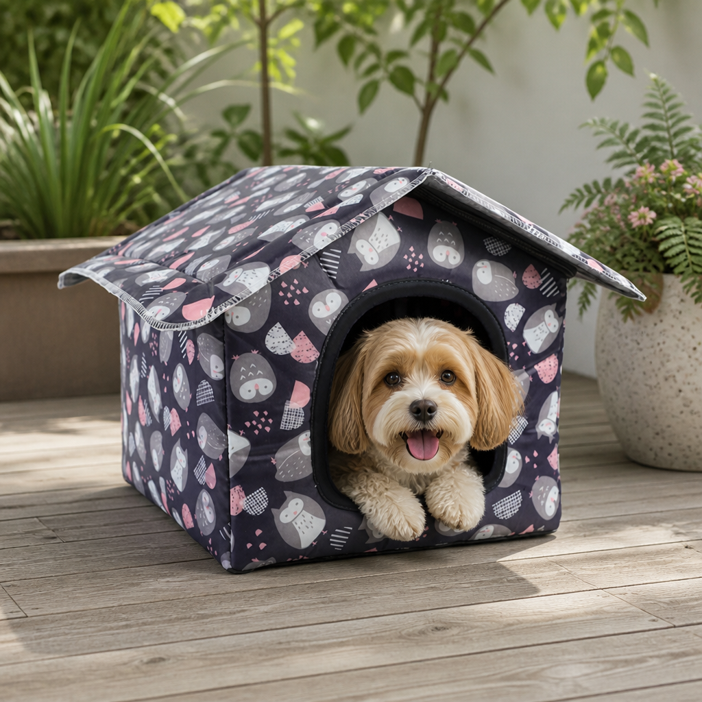 DogBedHouse Waterproof & Foldable Outdoor Pet House