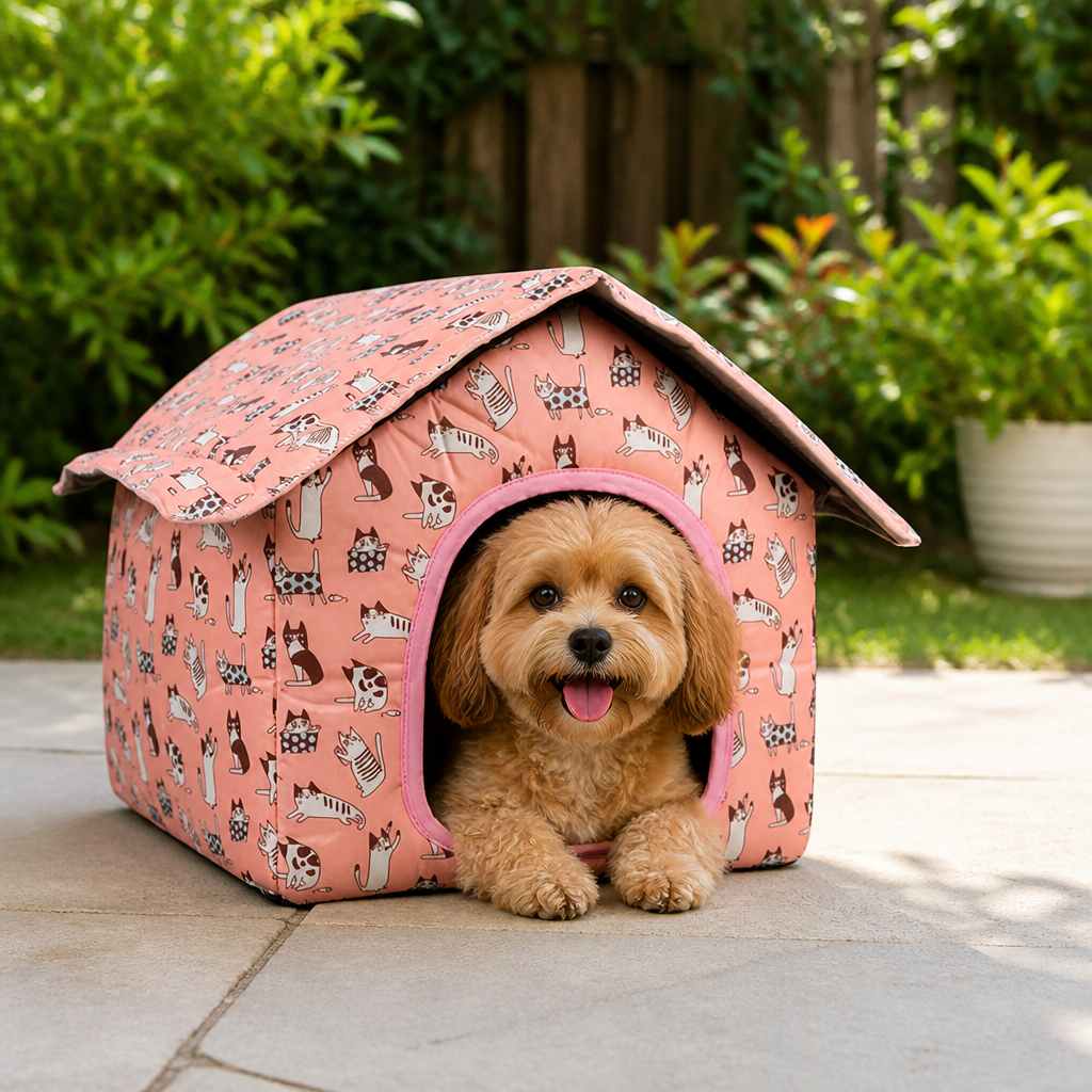 DogBedHouse Waterproof & Foldable Outdoor Pet House