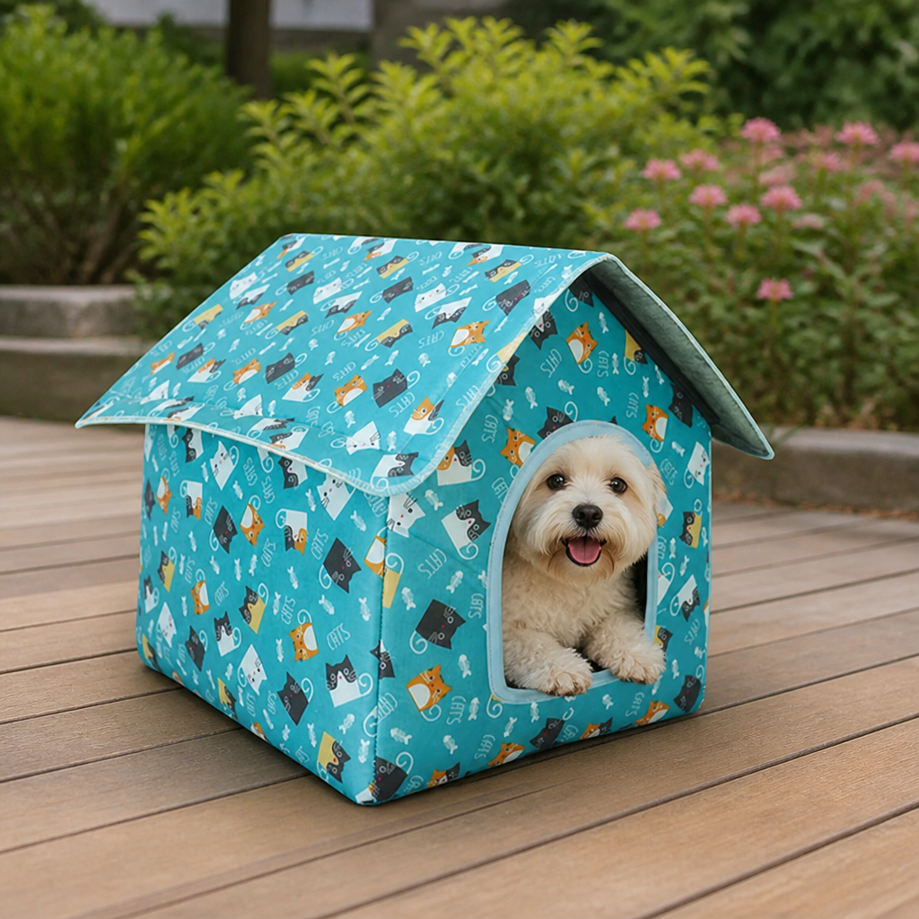 DogBedHouse Waterproof & Foldable Outdoor Pet House