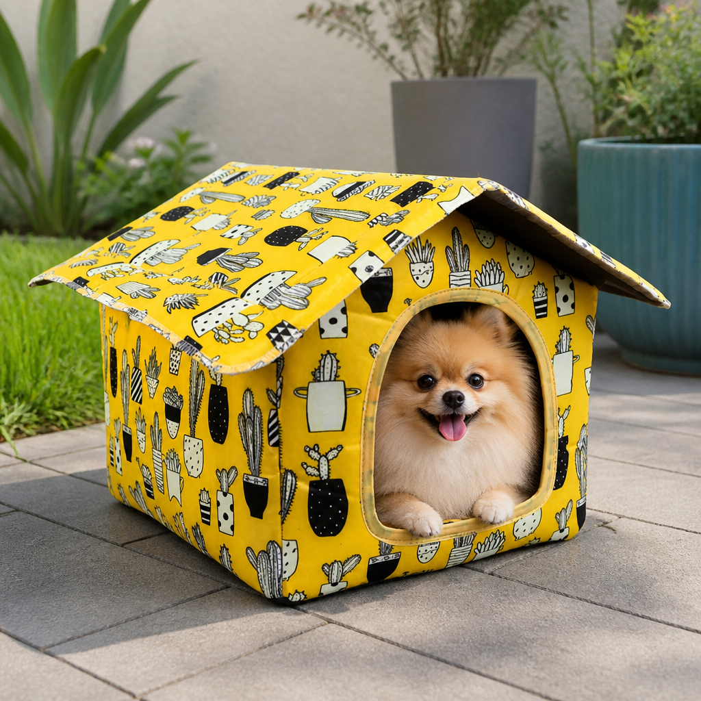 DogBedHouse Waterproof Foldable & Washable Small Pet House