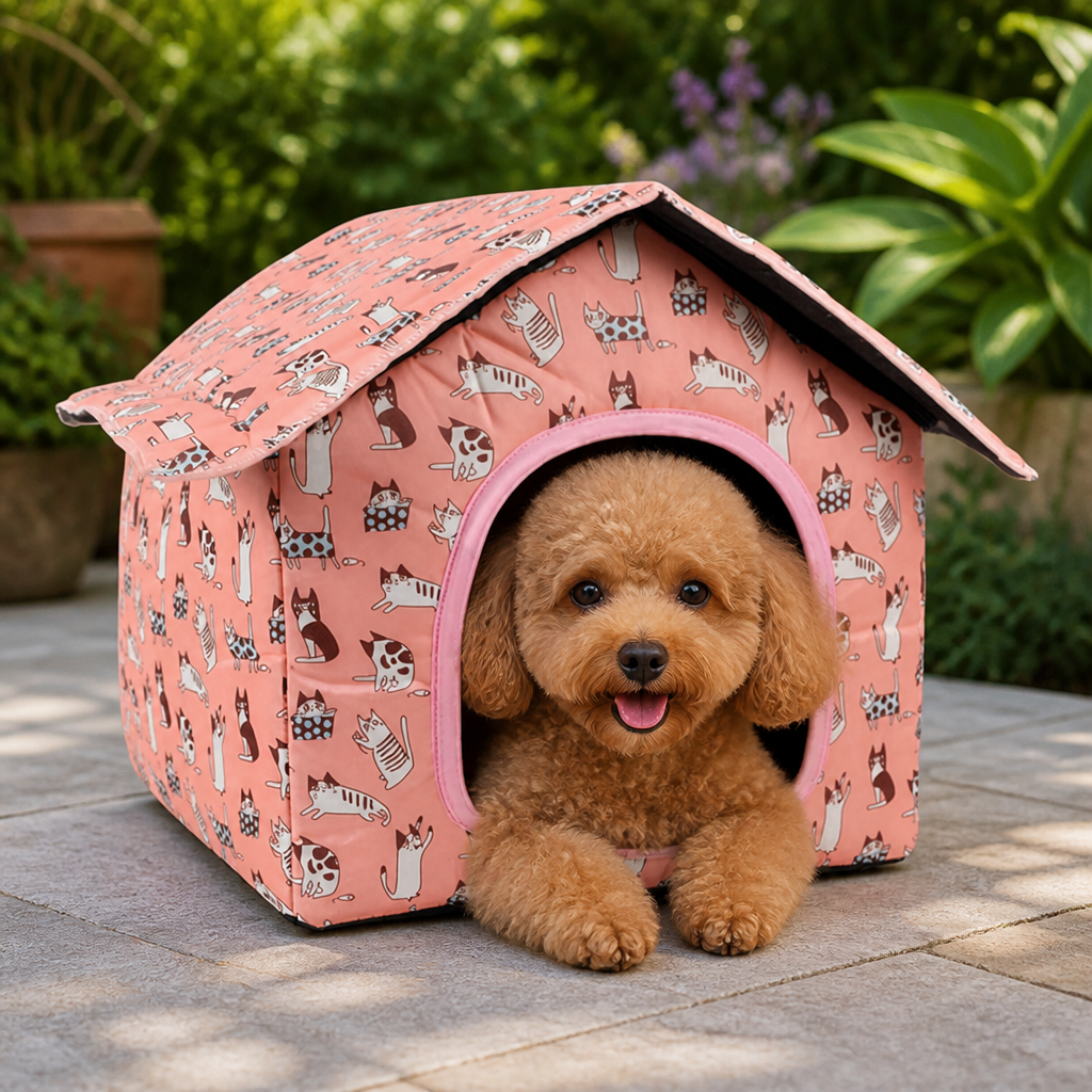 DogBedHouse Waterproof Foldable & Washable Small Pet House