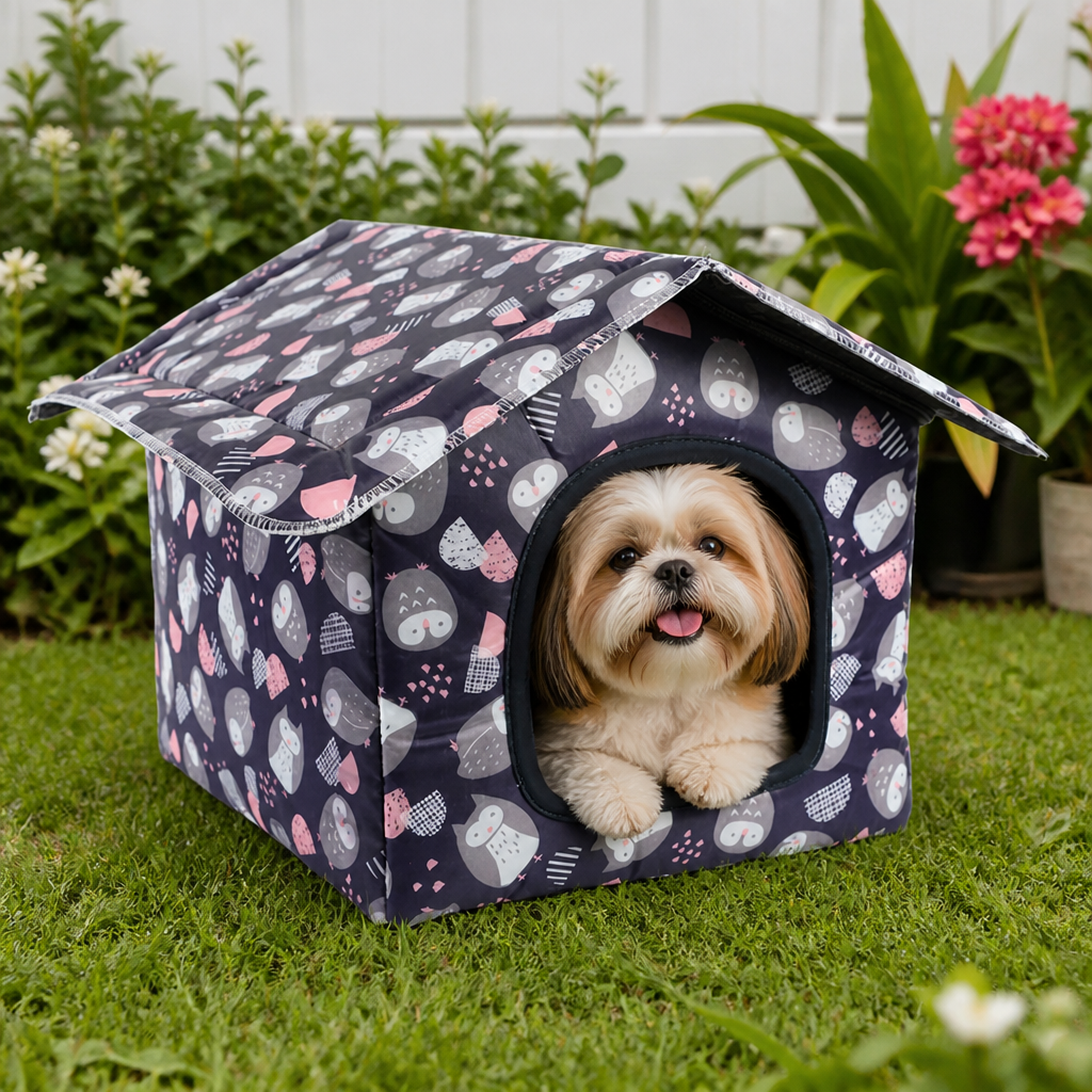 DogBedHouse Waterproof Foldable & Washable Small Pet House