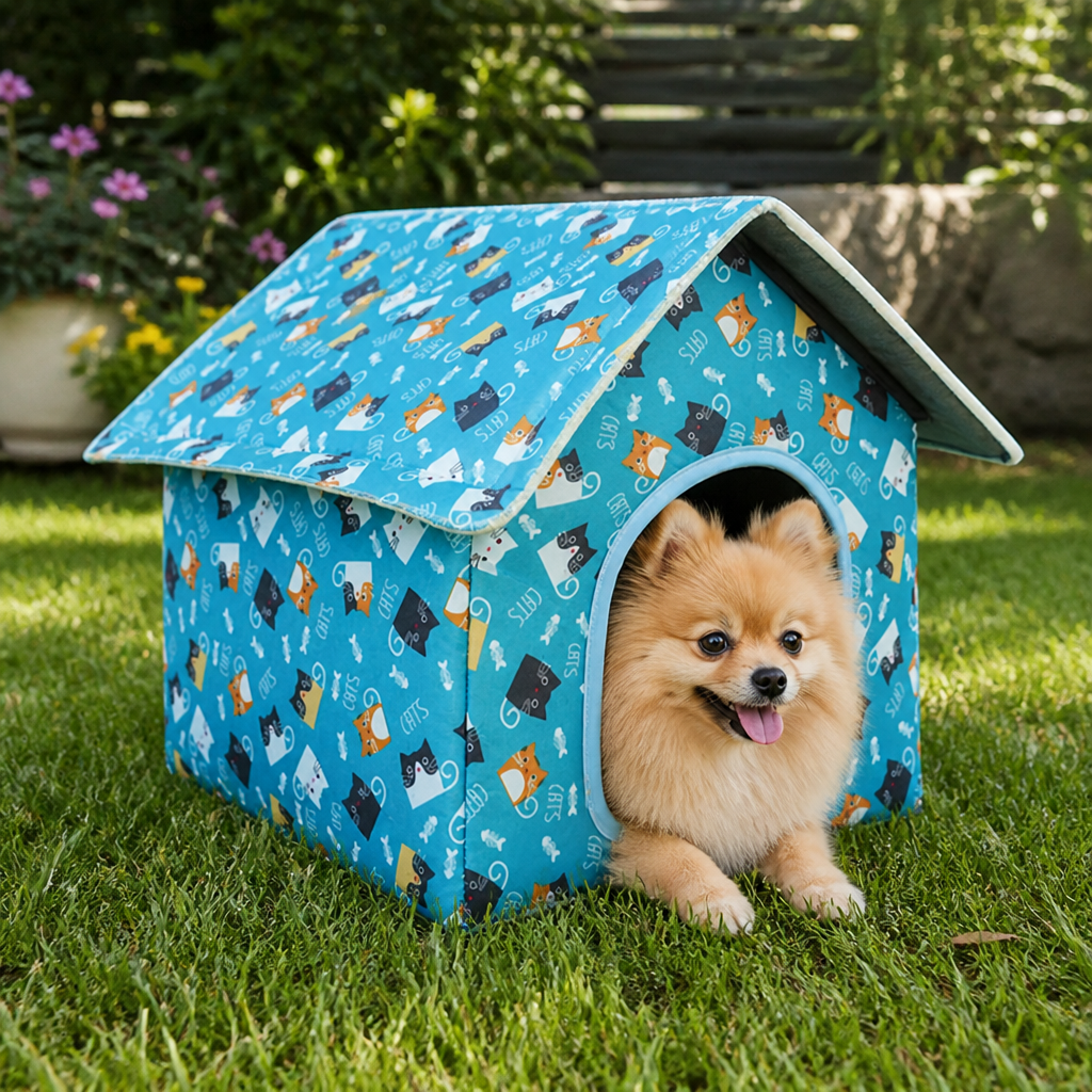 DogBedHouse Waterproof Foldable & Washable Small Pet House