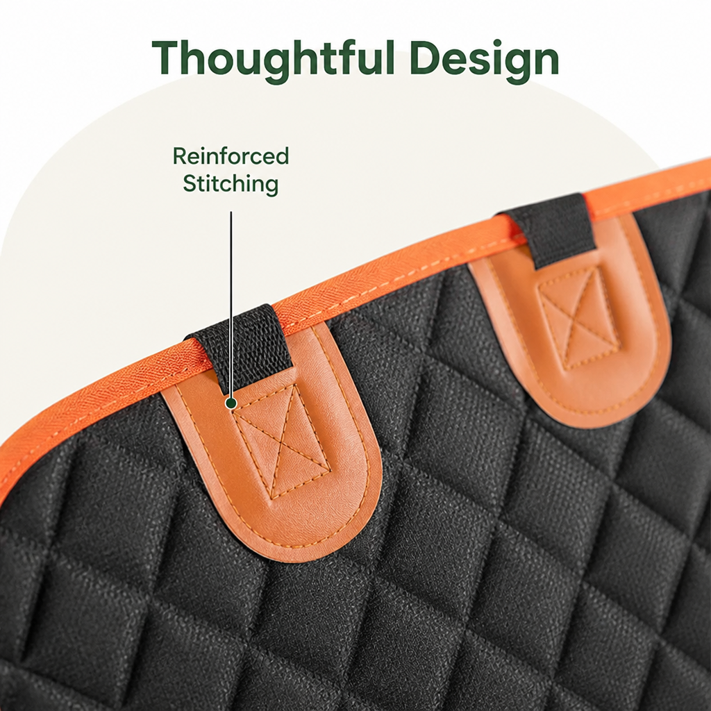 DogBedHouse Waterproof Hammock Dog Car Seat Cover (Machine-Washable)