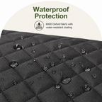 DogBedHouse Waterproof Hard-Bottom Car Seat Extender (Removable & Washable)