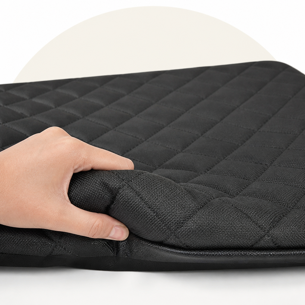 DogBedHouse Waterproof Hard-Bottom Car Seat Extender (Removable & Washable)