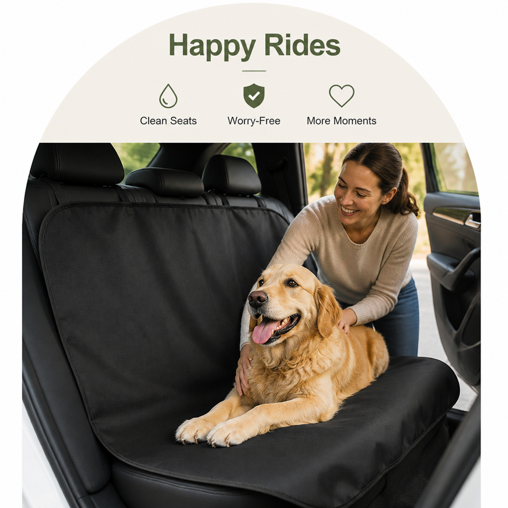 DogBedHouse Waterproof Heavy-Duty Non-Slip Car Seat Cover
