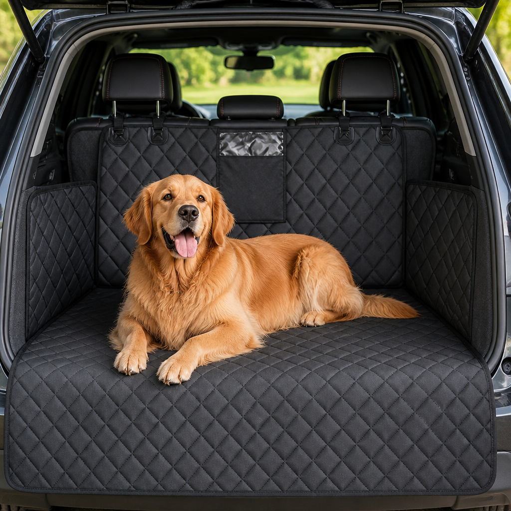 DogBedHouse Waterproof Heavy-Duty Oxford SUV Cargo Cover (Foldable)