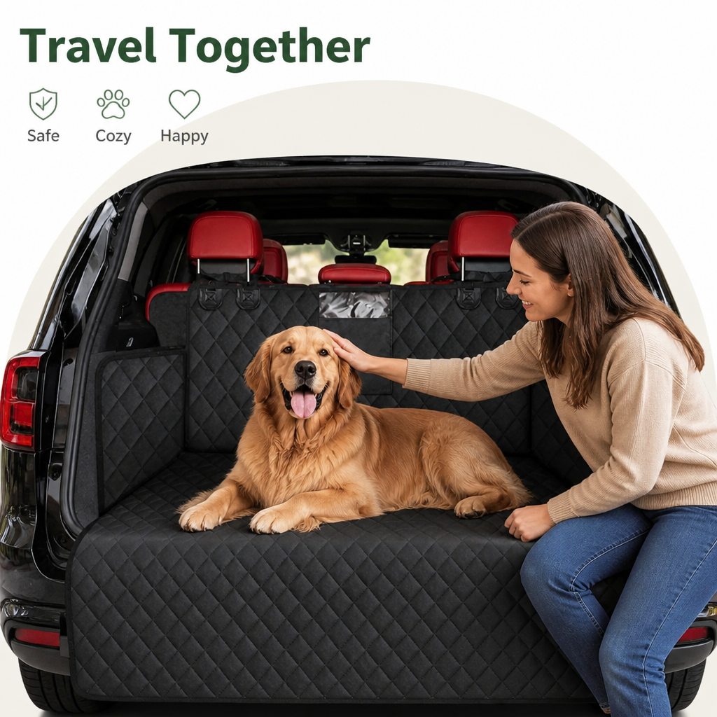 DogBedHouse Waterproof Heavy-Duty Oxford SUV Cargo Cover (Foldable)
