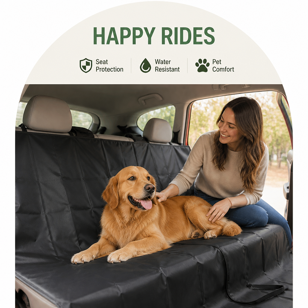 DogBedHouse Waterproof Heavy-Duty Scratchproof Car Seat Cover (Hammock Style)