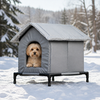 DogBedHouse Waterproof Insulated Elevated Outdoor Pet House