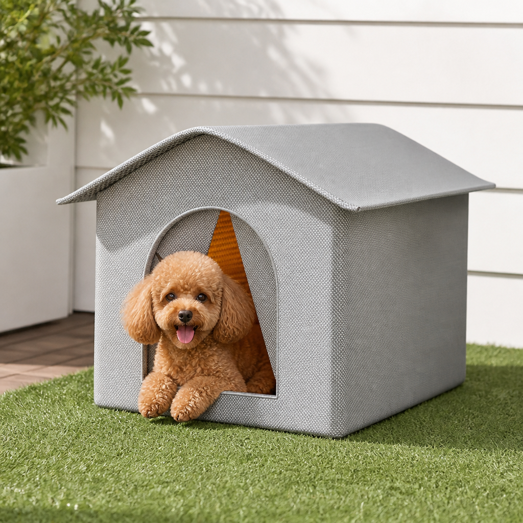 DogBedHouse Waterproof Insulated Elevated Outdoor Pet House
