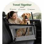 DogBedHouse Waterproof Mesh & Safety Attachments Pet Car Seat