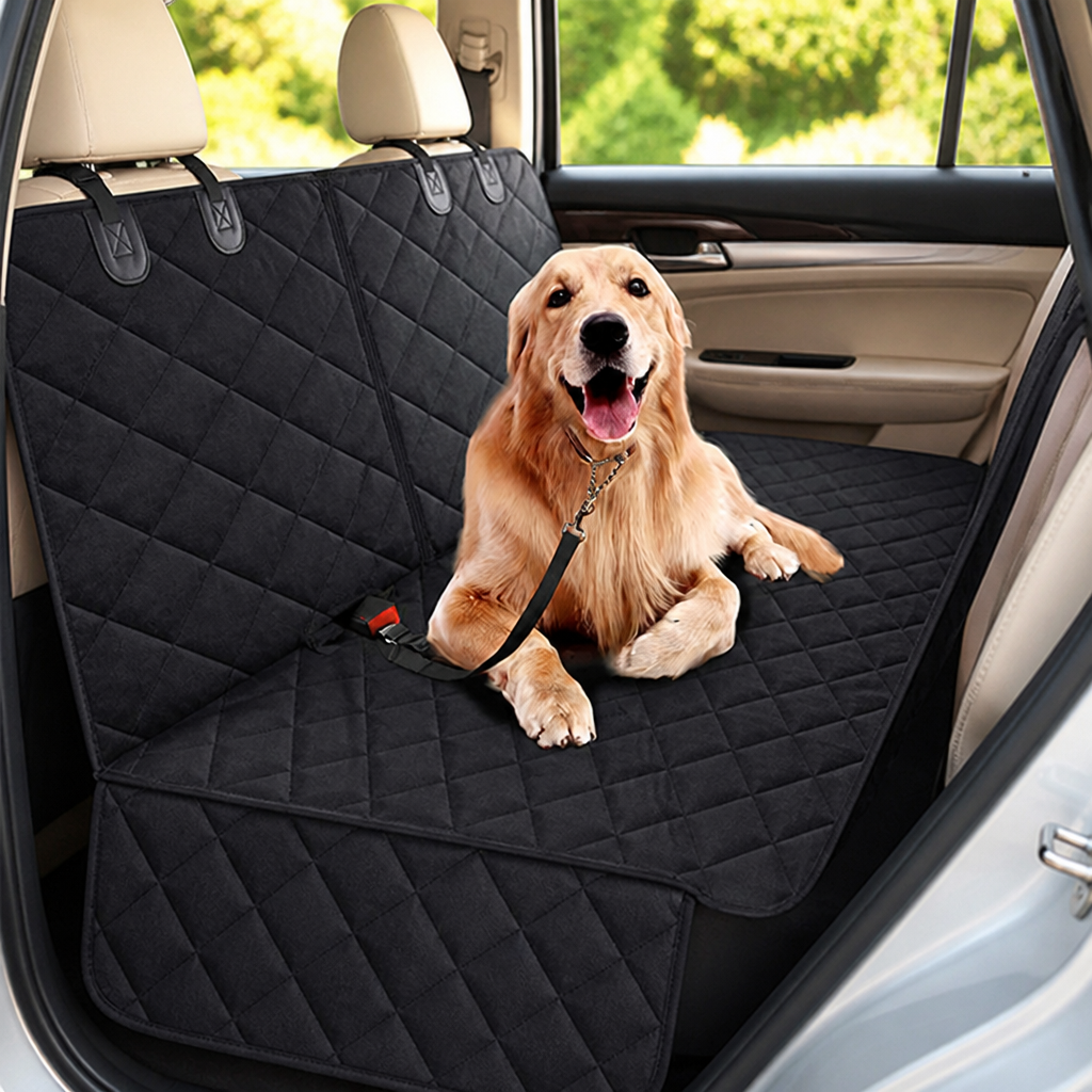 DogBedHouse Waterproof & Non-Slip Back Seat Dog Cover (Convertible)