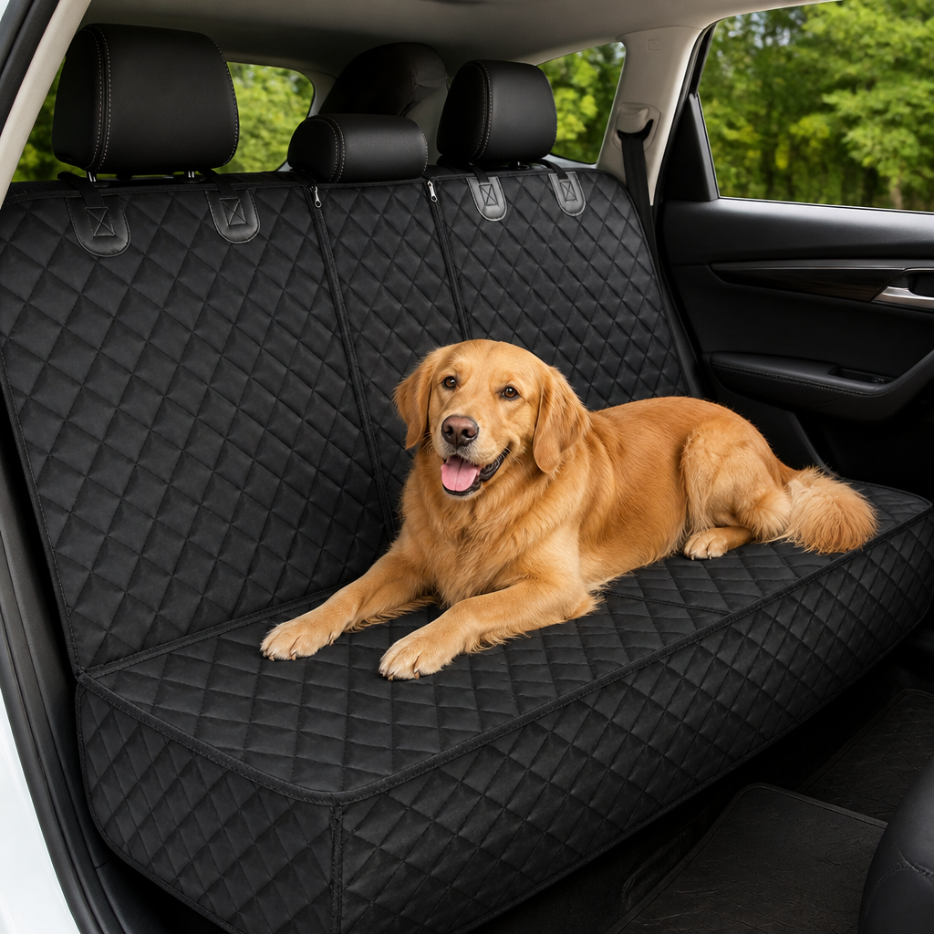 DogBedHouse Waterproof & Non-Slip Back Seat Dog Cover (Convertible)