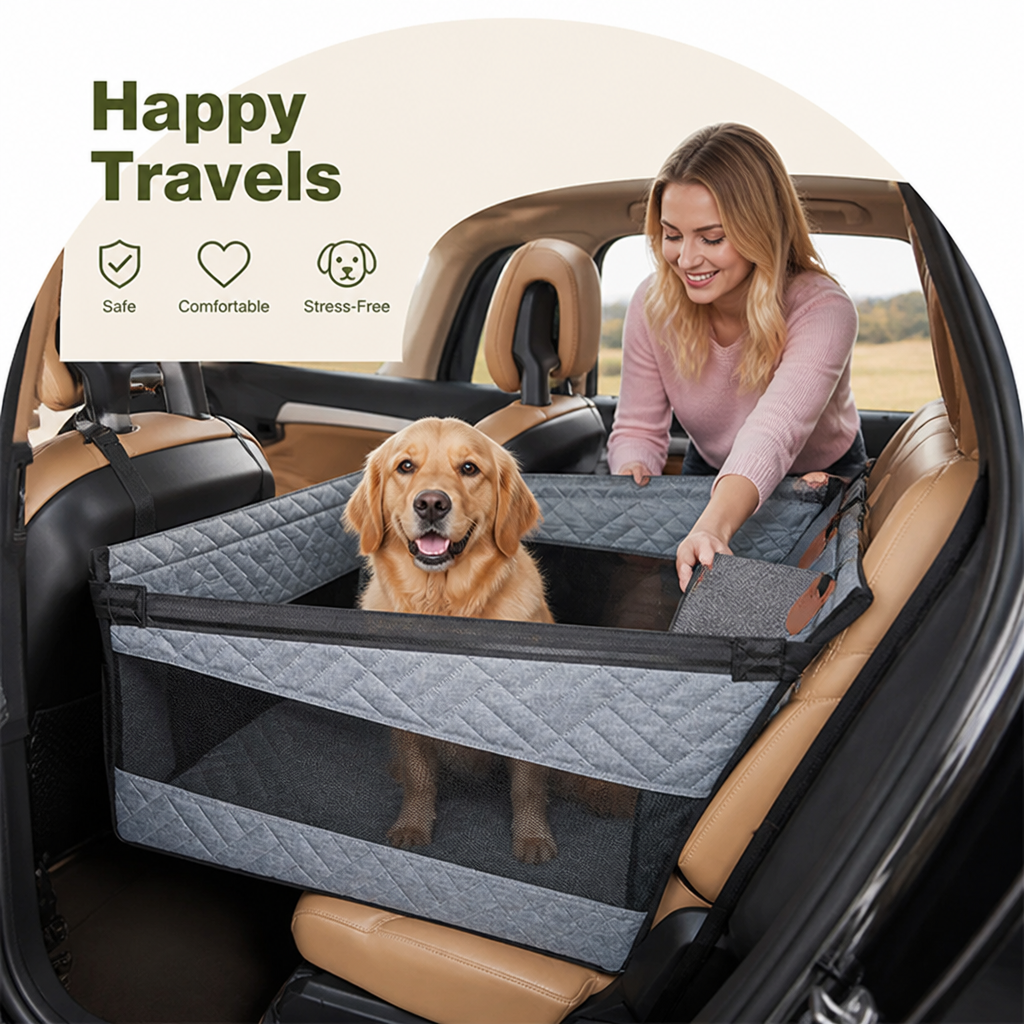 DogBedHouse Waterproof & Non-Slip Back Seat Hammock