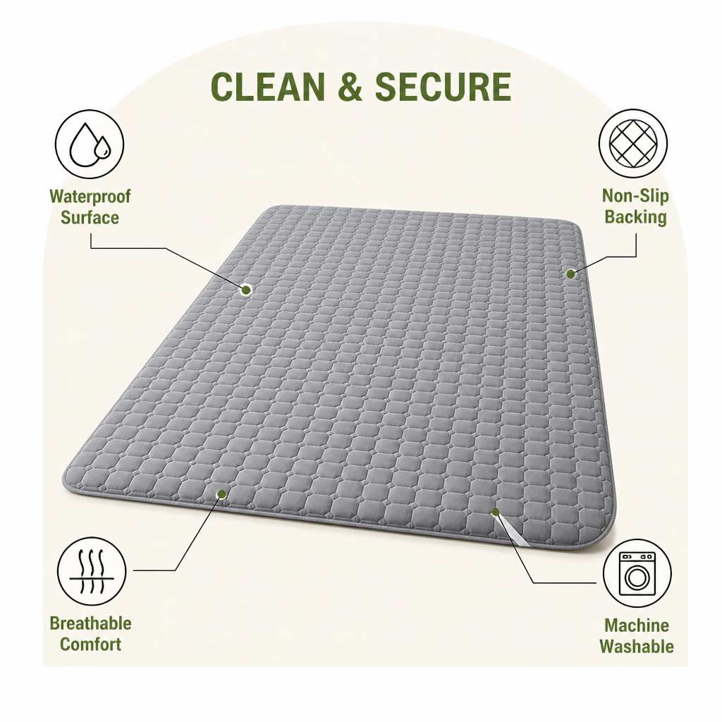 DogBedHouse Waterproof & Non-Slip Breathable Dog Bed Cover