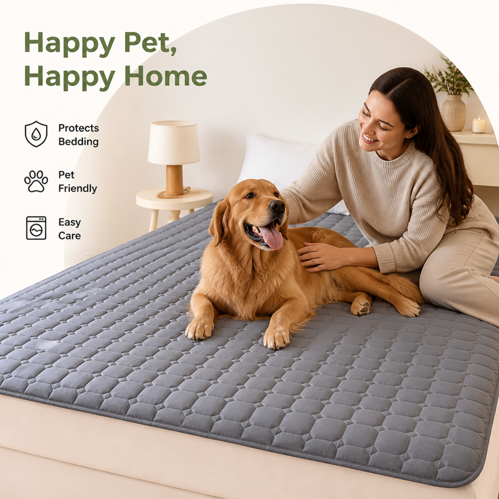 DogBedHouse Waterproof & Non-Slip Breathable Dog Bed Cover