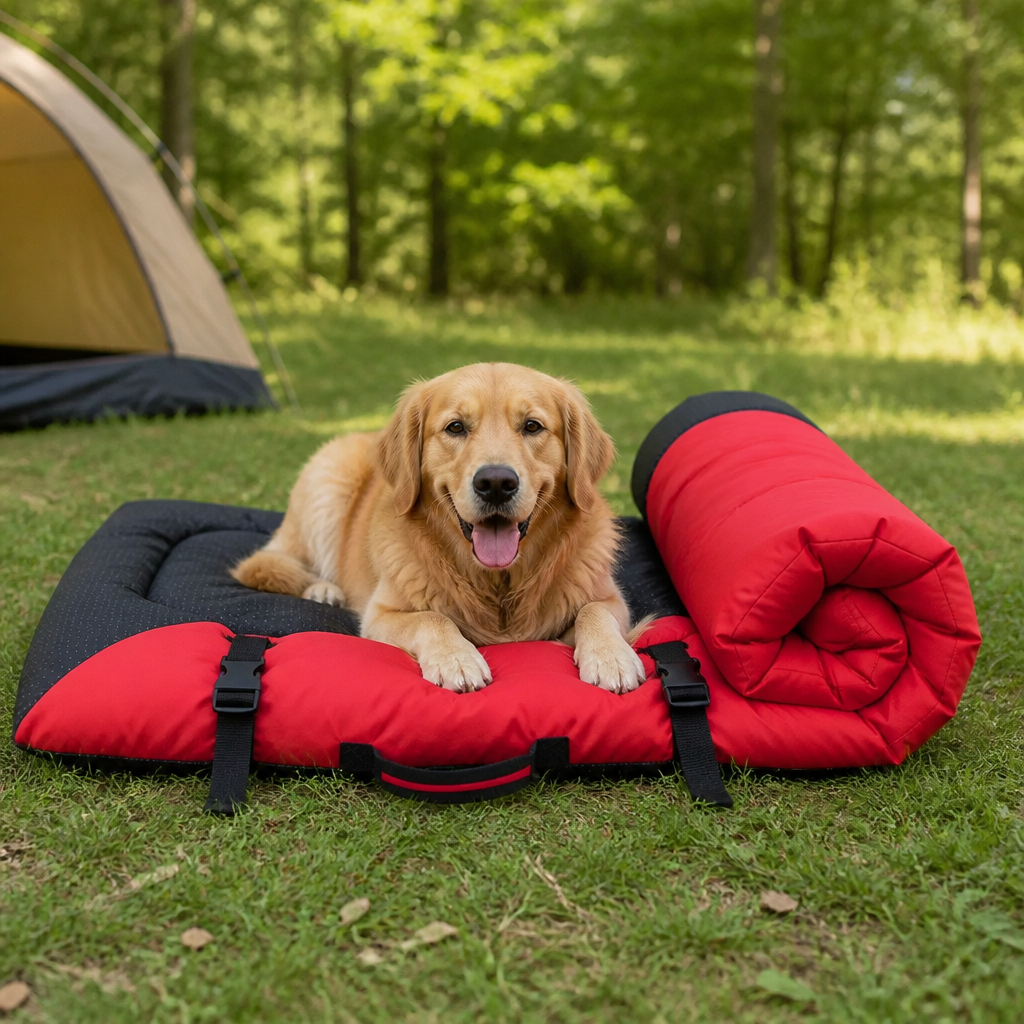 DogBedHouse Waterproof & Non-Slip Foldable Dog Bed (Roll-Up)