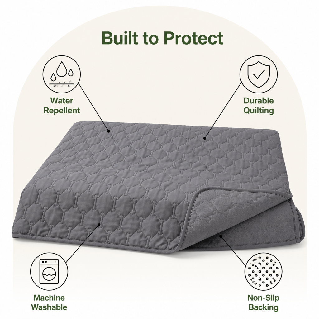 DogBedHouse Waterproof & Non-Slip Quilted Bed Protector