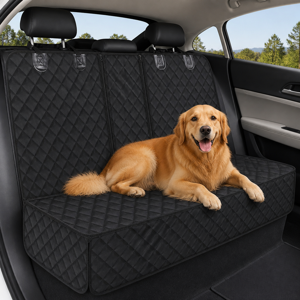 DogBedHouse Waterproof & Nonslip Hammock Car Seat Cover (Universal Fit)