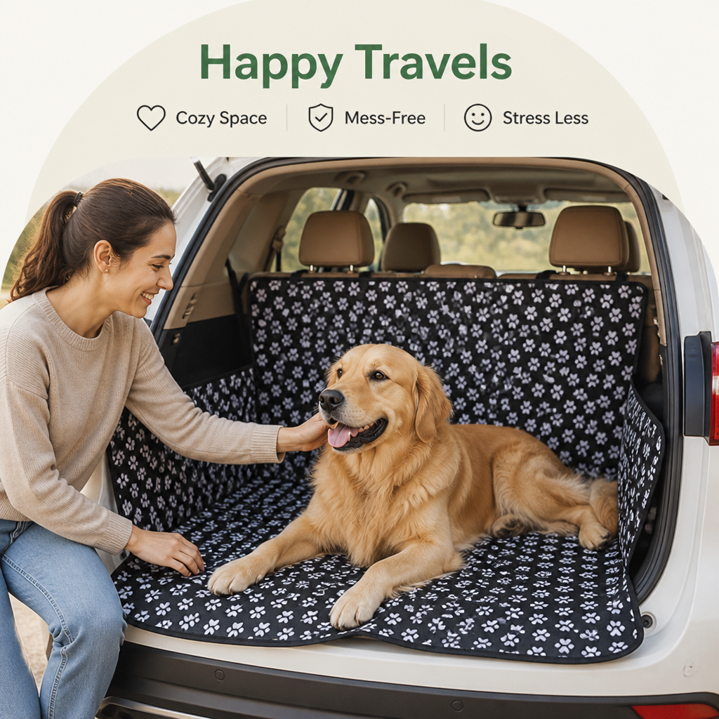 DogBedHouse Waterproof Oxford 600D Car Seat Cover (Non-Slip Base)