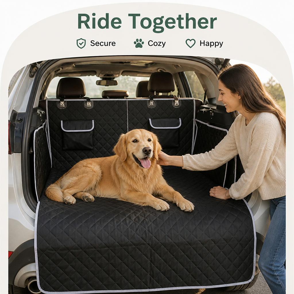 DogBedHouse Waterproof Oxford 600D Padded & Non-Slip Trunk Hammock