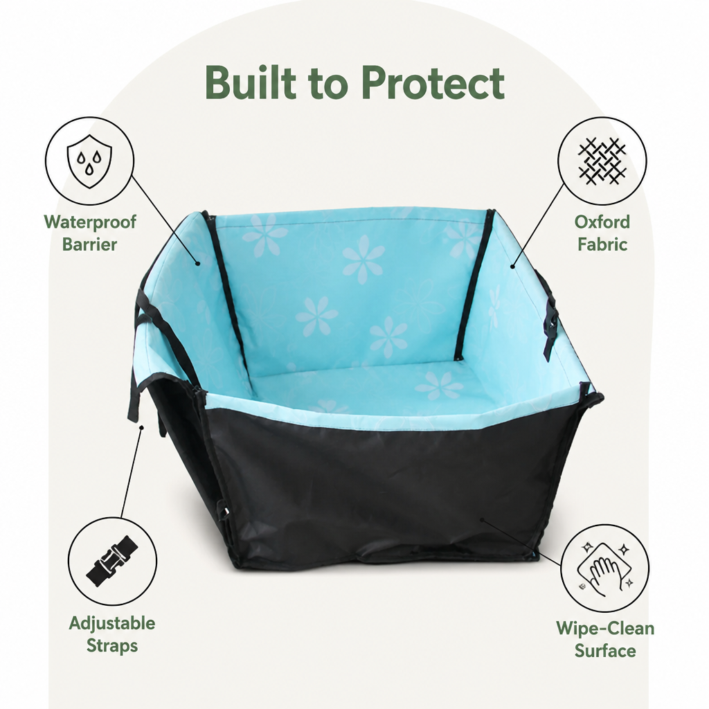 DogBedHouse Waterproof Oxford & Easy-Clean Car Seat Cover
