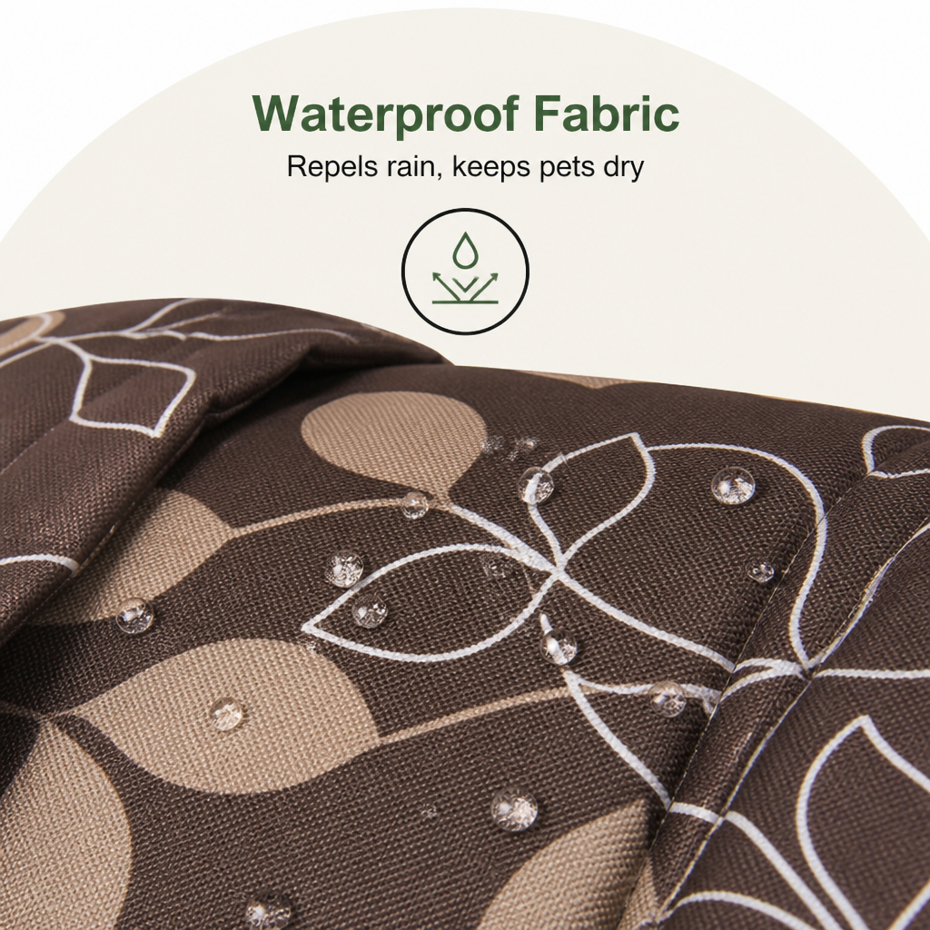 DogBedHouse Waterproof Oxford Fabric Foldable Outdoor Cat House (Removable Cushion)