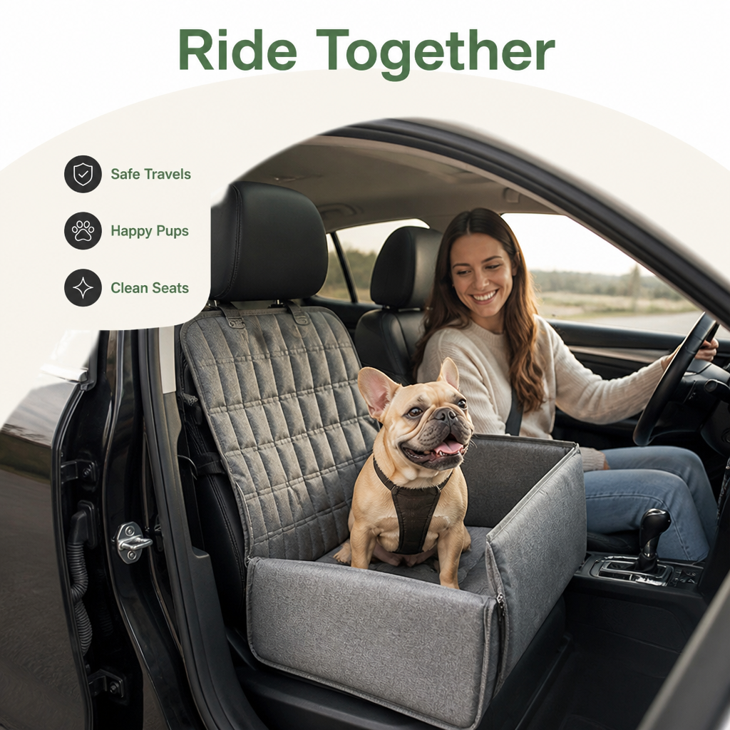 DogBedHouse Waterproof Oxford Foldable Car Seat Carrier