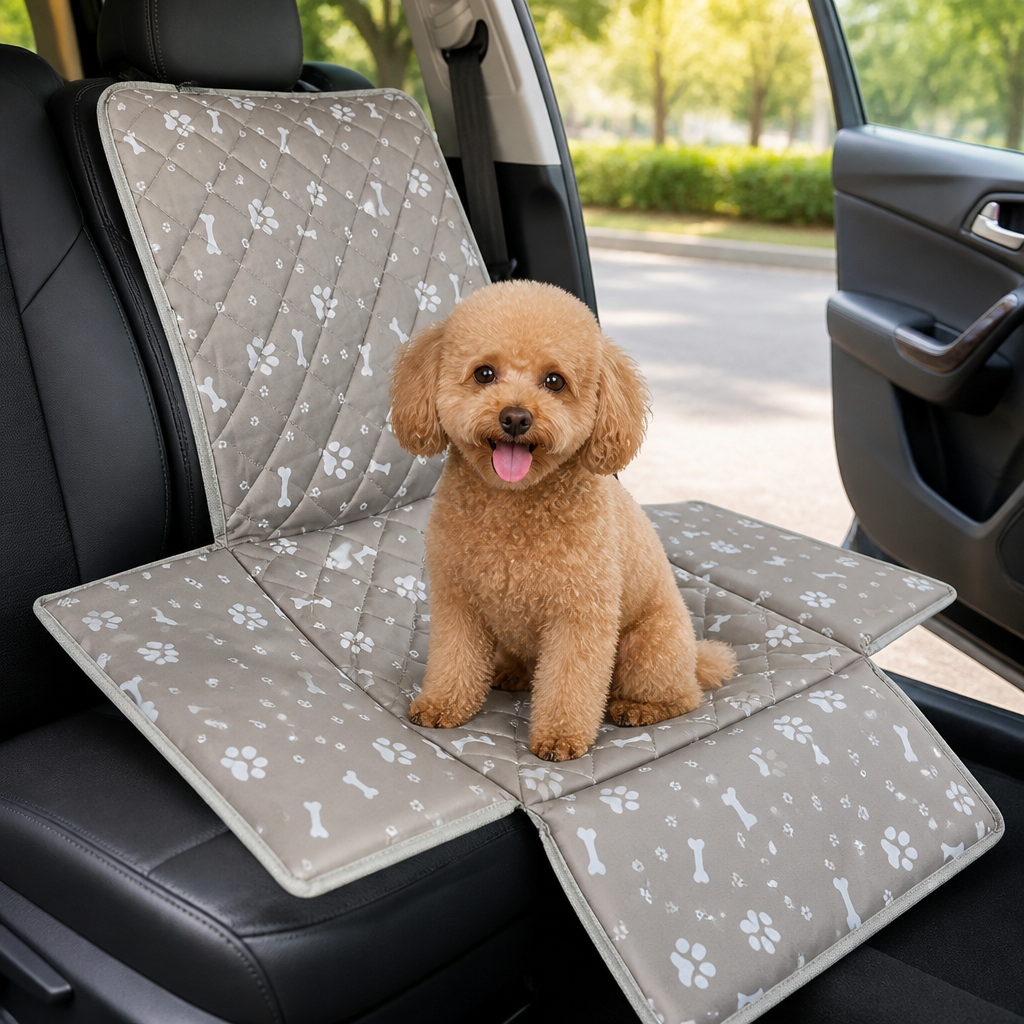 DogBedHouse Waterproof Oxford Foldable Car Seat Carrier