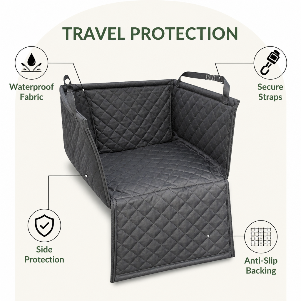 DogBedHouse Waterproof Oxford & Foldable Hammock Car Seat Carrier