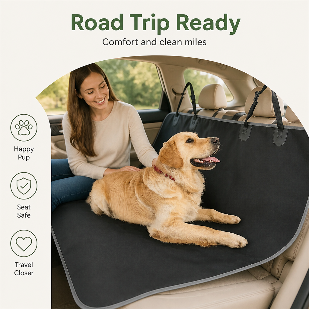 DogBedHouse Waterproof Oxford & Non-Slip Car Seat Cover