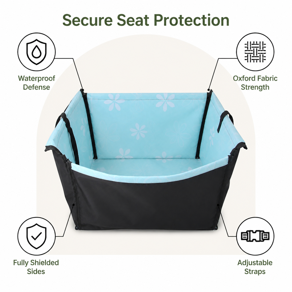 DogBedHouse Waterproof Oxford Pet Car Seat Hammock