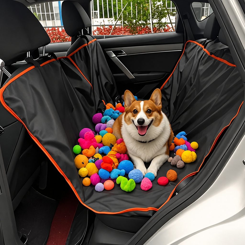 DogBedHouse Waterproof Oxford & Scratchproof Car Seat Cover (Hammock Style)