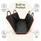 DogBedHouse Waterproof Oxford & Scratchproof Car Seat Cover (Hammock Style)