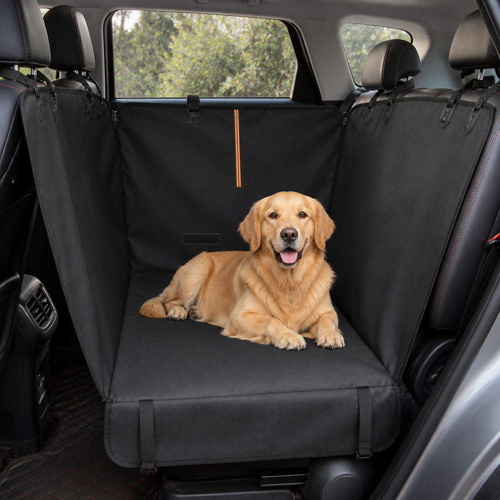 DogBedHouse Waterproof Oxford & Scratchproof Car Seat Cover (Hammock Style)