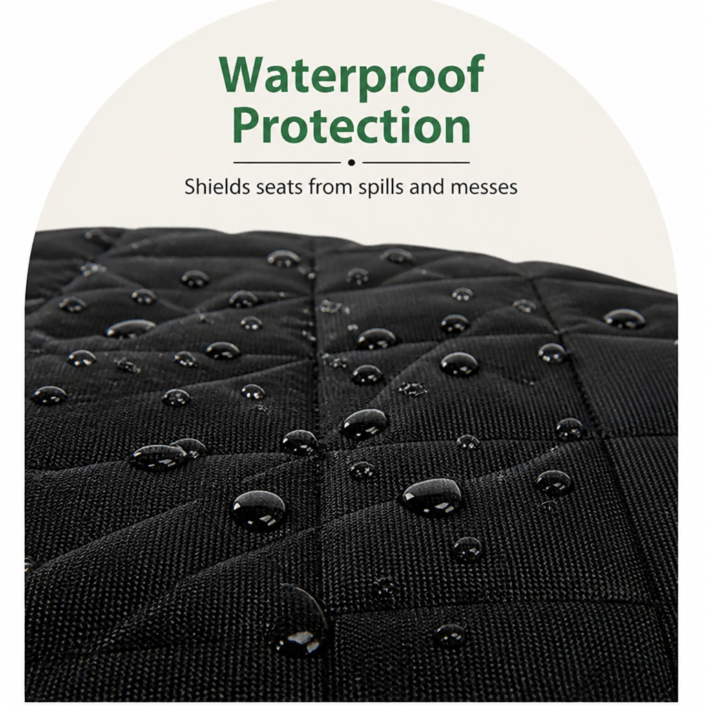 DogBedHouse Waterproof Padded Non-Slip Car Seat Cover (With Storage Bag)