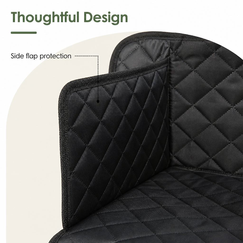 DogBedHouse Waterproof Padded Non-Slip Car Seat Cover (With Storage Bag)