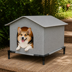 DogBedHouse Waterproof Plush Insulated Pet Cave (Foldable & Washable)