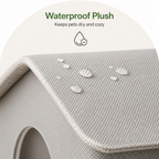 DogBedHouse Waterproof Plush Insulated Pet Cave (Foldable & Washable)