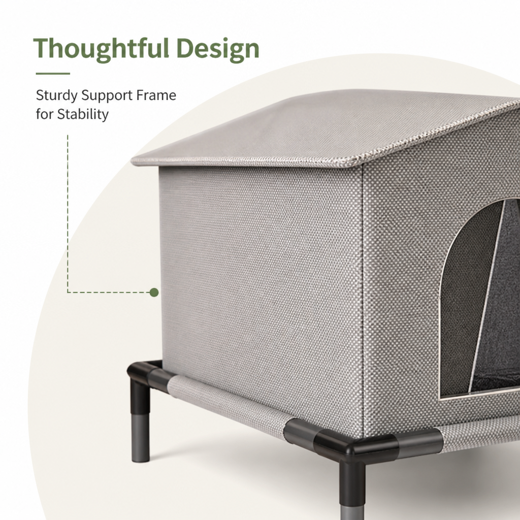 DogBedHouse Waterproof Plush Insulated Pet Cave (Foldable & Washable)