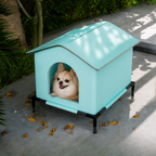 DogBedHouse Waterproof Plush Insulated Pet Cave (Foldable & Washable)