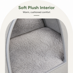 DogBedHouse Waterproof Plush & Washable Pet Cave Bed