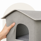 DogBedHouse Waterproof Plush & Washable Pet Cave Bed