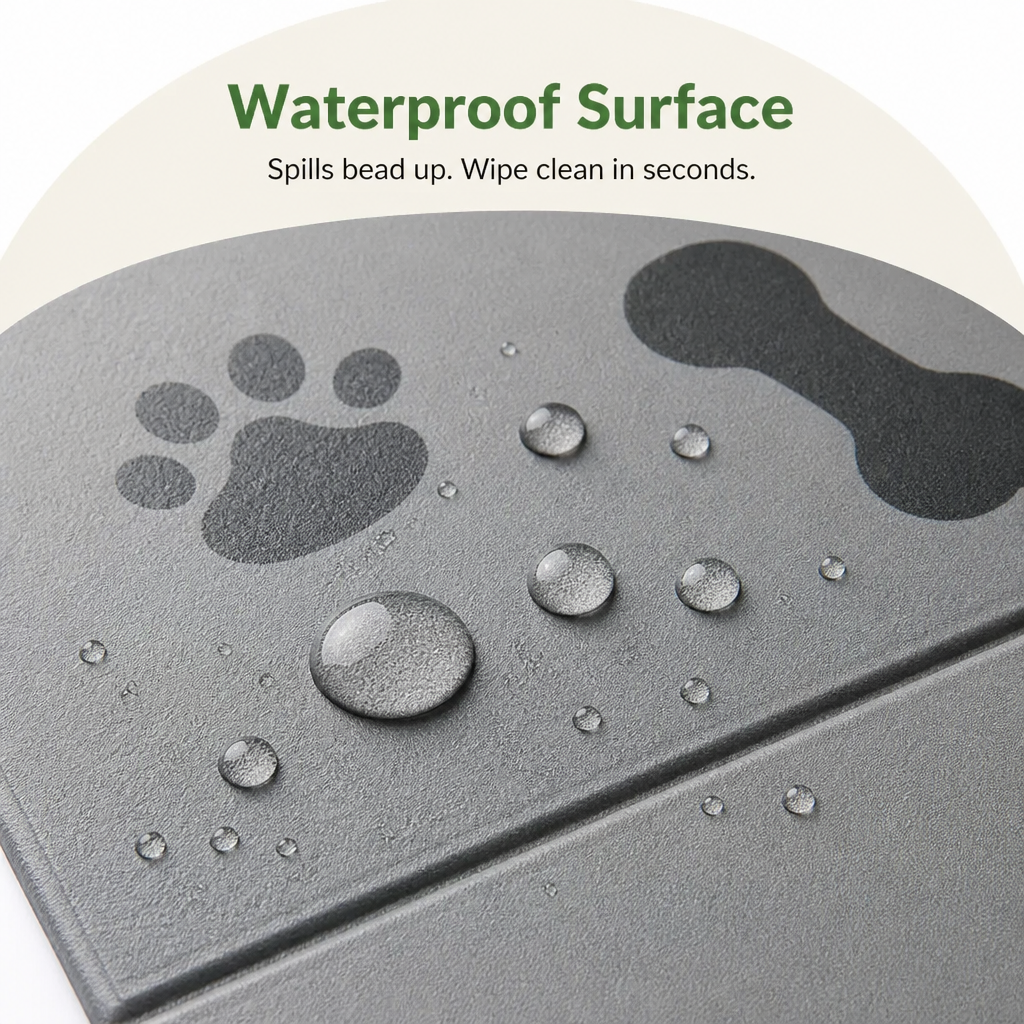 DogBedHouse Waterproof & Quick-Dry Nonslip Pet Feeding Mat