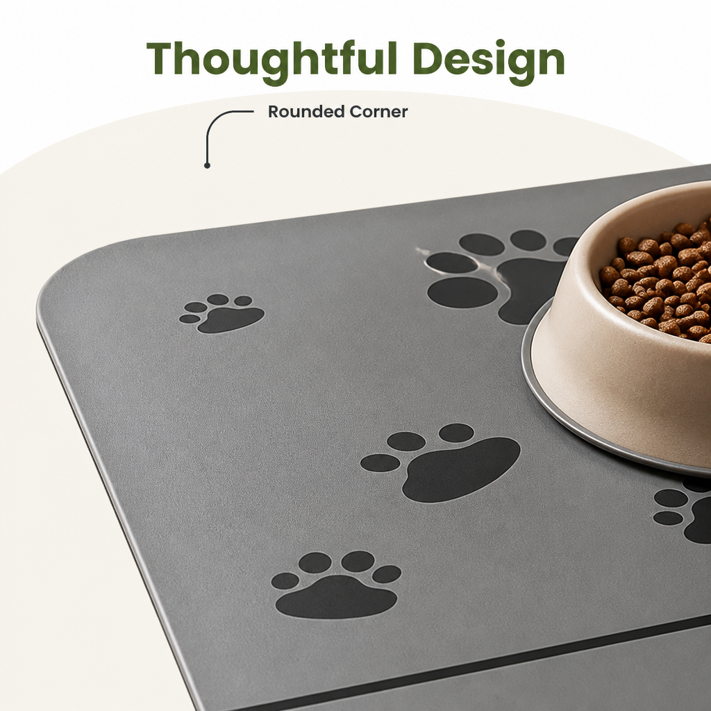 DogBedHouse Waterproof & Quick-Dry Nonslip Pet Feeding Mat