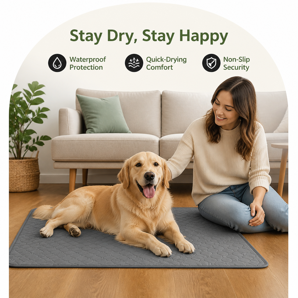 DogBedHouse Waterproof Quick-Drying & Anti-Slip Training Pad